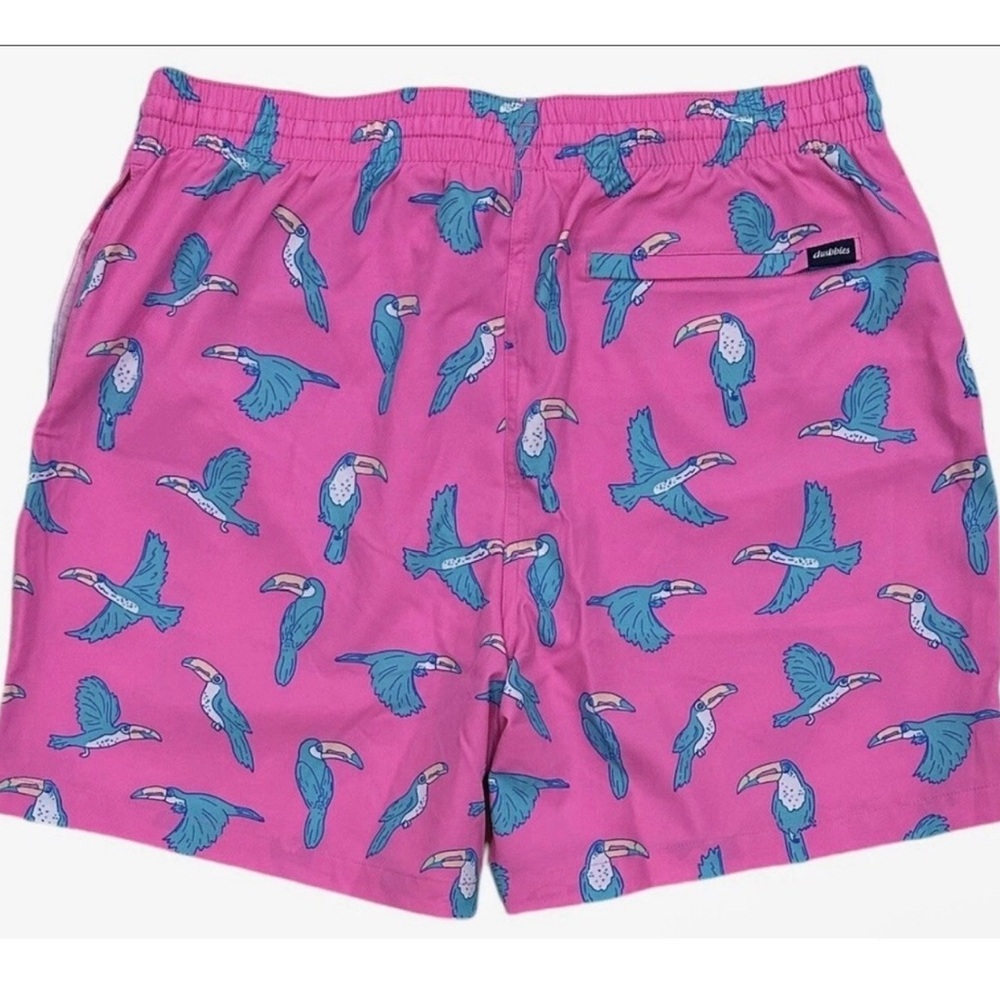 Chubbies Men’s Swim Trunks, Size XL “Toucan Do It” Style - Picture 5 of 8